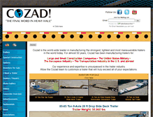 Tablet Screenshot of cozadtrailers.com